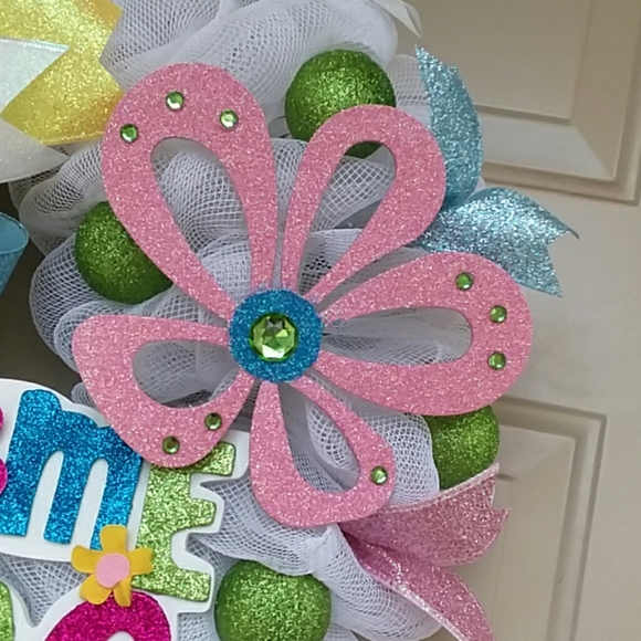 Welcome Spring Wreath by Wreathy Wonders - Picture 4 of 4